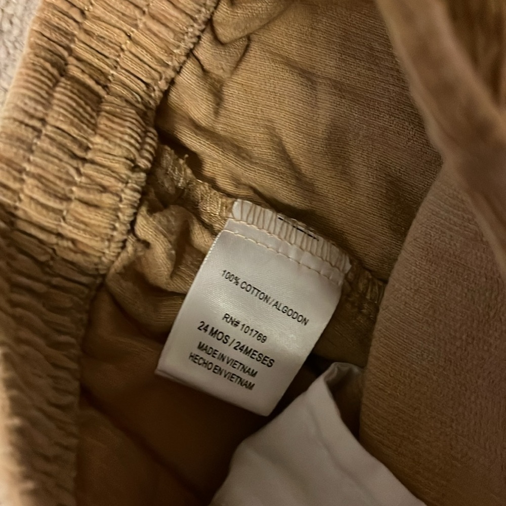 Tan Ribbed Pants - Picture 2 of 3